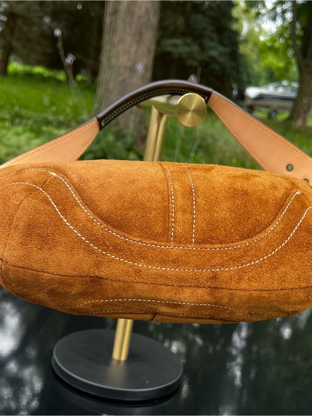 Vintage Coach SoHo 9508 Cognac Suede Hobo Shoulder Ba… - Gem